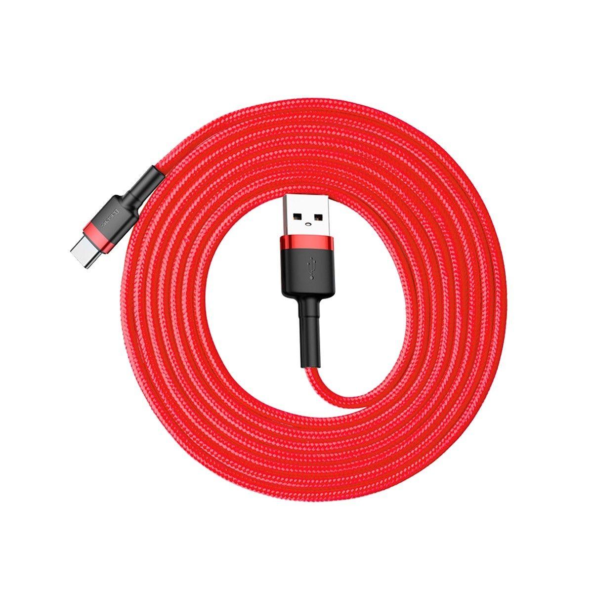 Cáp sạc Baseus Cafule USB - Type C 2m cho Samsung S8/S9/ Note8/ Note9/ Xiaomi/ Huawei/ Oppo/Nokia