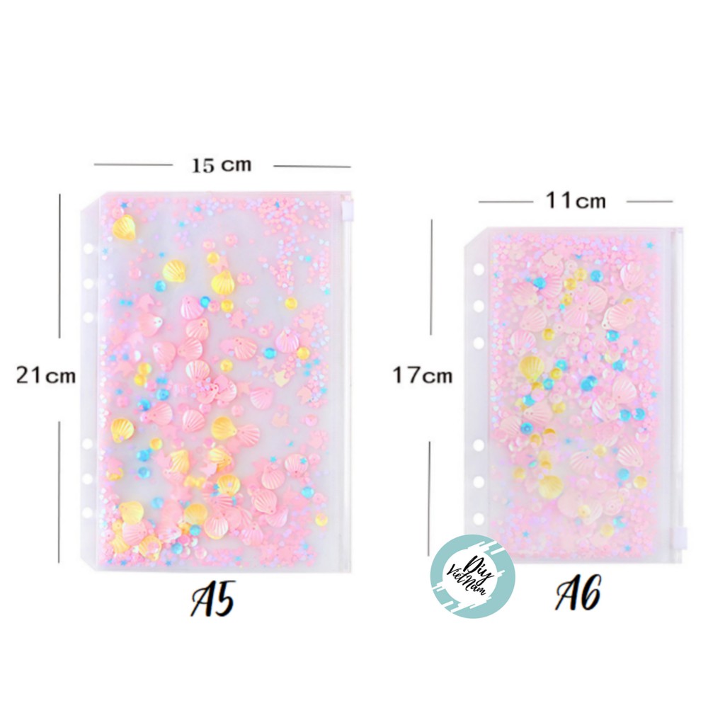 [HCM]TÚI ZIP KIM TUYẾN A5/A6