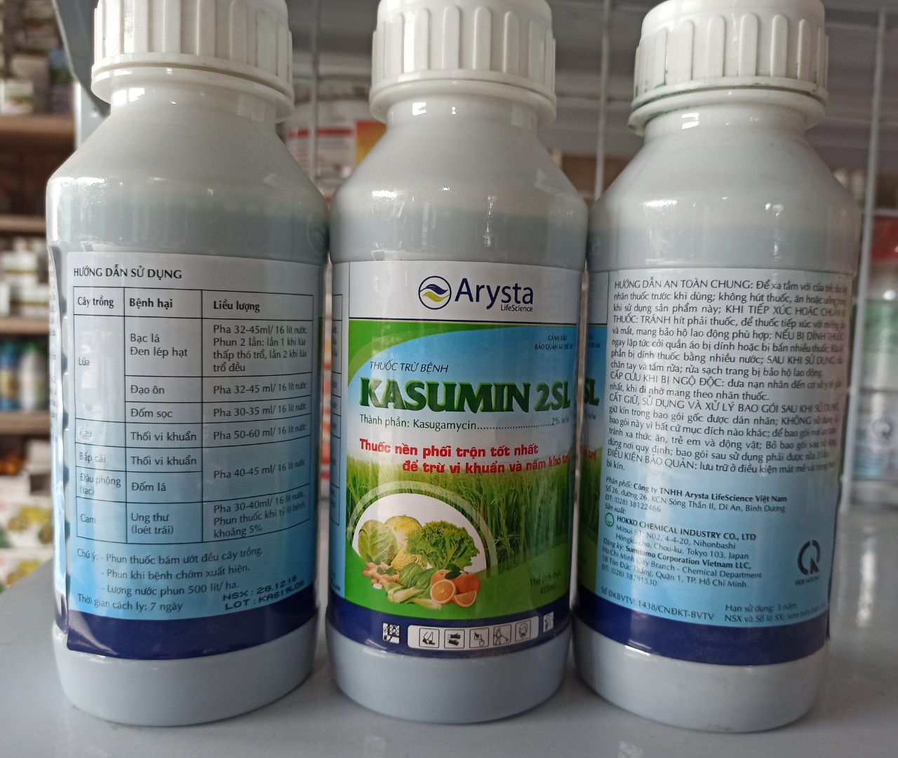 Thuốc trừ nấm vi khuẩn KASUMIN - Chai 425ml