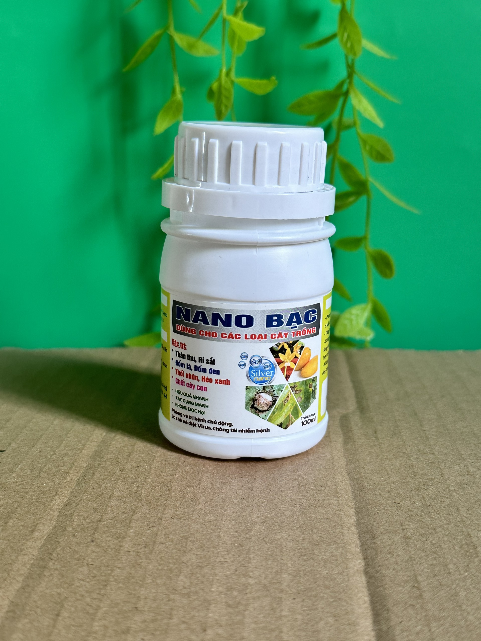 chế phẩm sát khuẩn nano bạc diệt vi khuẩn cho cây trồng