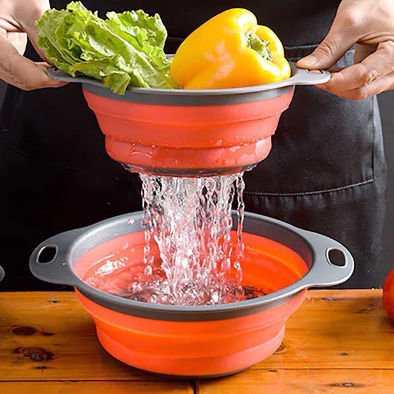 Bộ 2 Rổ Tròn Xếp Gọn Tiện Lợi