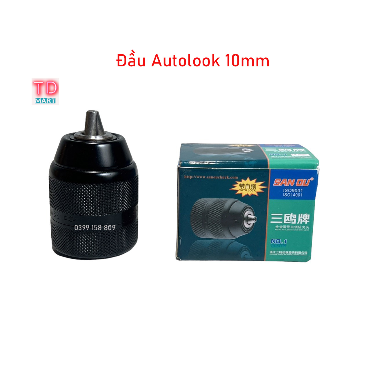 Đầu Kẹp Mũi Khoan AutoLook 10mm Bằng Sắt