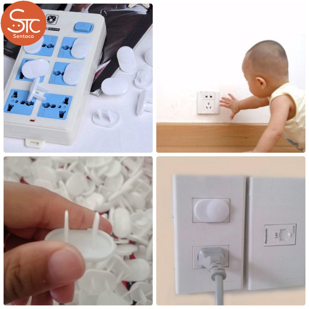 SET 10 NÚT BỊT Ổ ĐIỆN 2 CHÂN AN TOÀN CHO BÉ