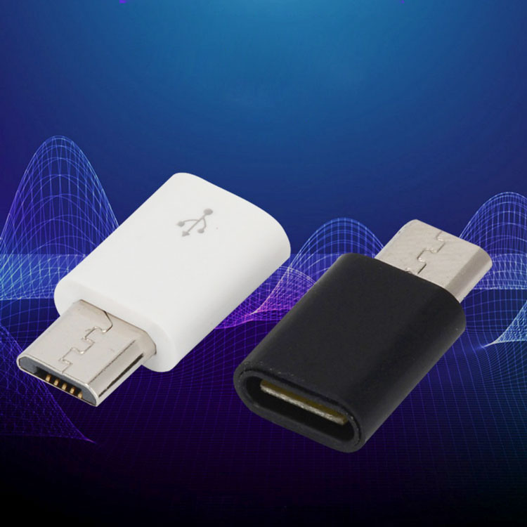 [HCM]Combo 4 đầu chuyển đổi từ Type C sang Micro USB (Đen)