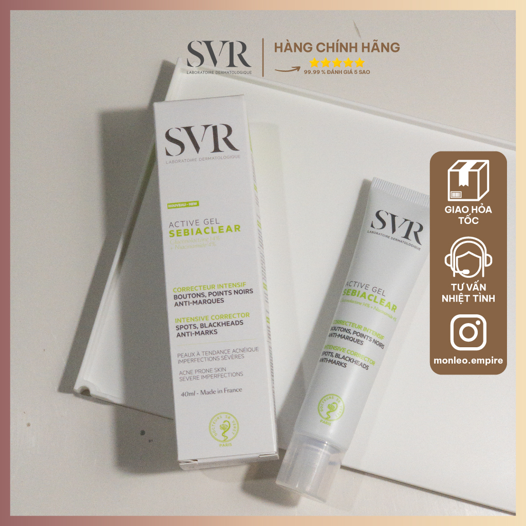 Kem dưỡng giảm mụn SVR SEBIACLEAR Active Gel 40ml