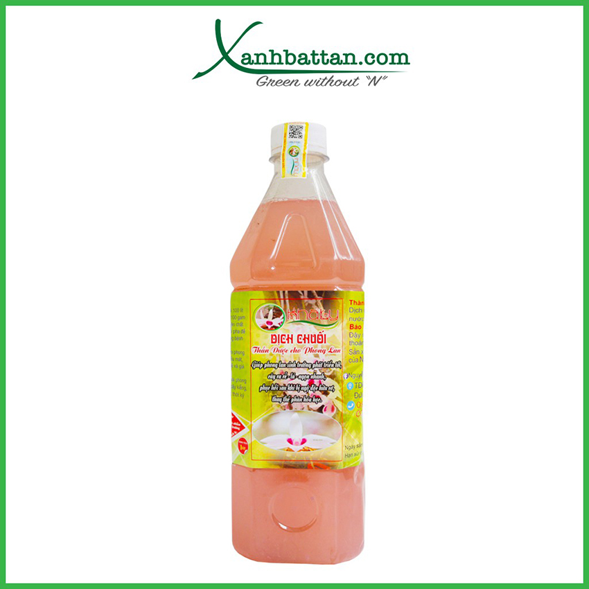 Dịch Chuối Khaly Dùng Cho Lan Chai 1 Lít