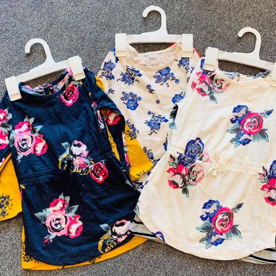 Váy Old navy bé gái 1 - 5T-Hoa vàng-4