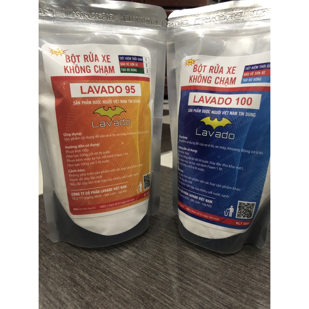Bột rửa xe không chạm Lavado chính hãng