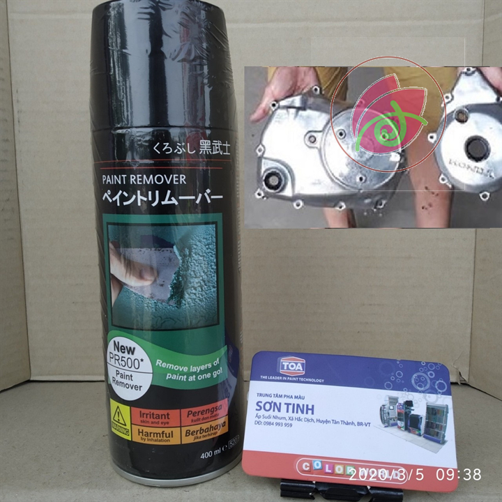 Pr500 chai sơn xịt sơn xe máy samurai pr500 chất tẩy sơn - sơn xịt tẩy sơn