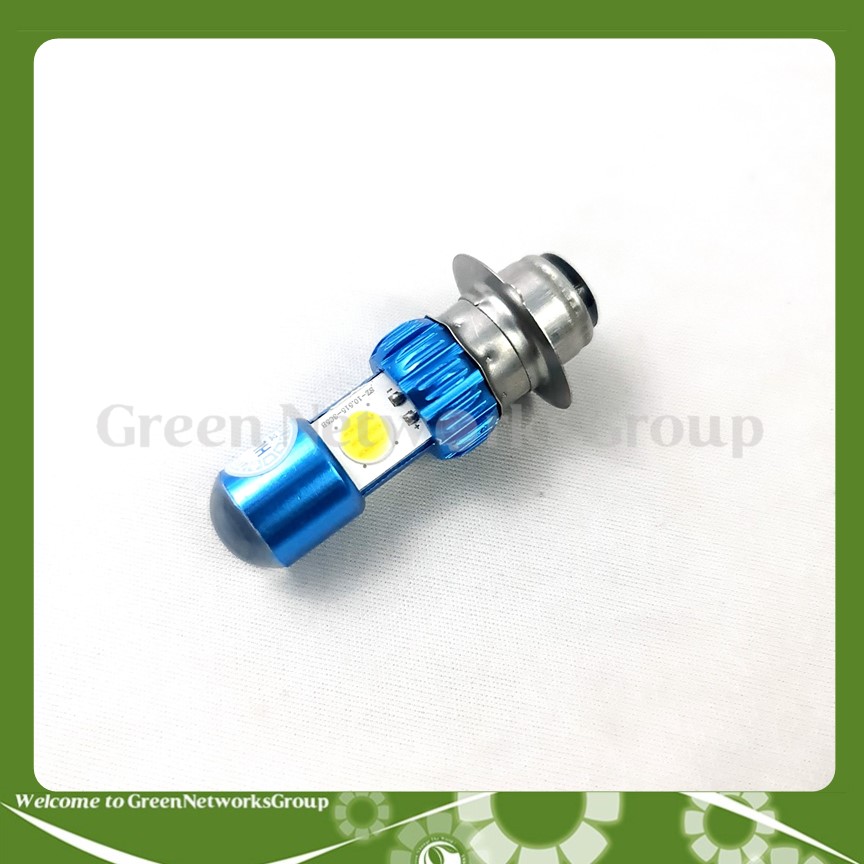 Đèn pha led chân H4 chân M5 2 tim bi cầu ánh sáng trắng Greennetworks
