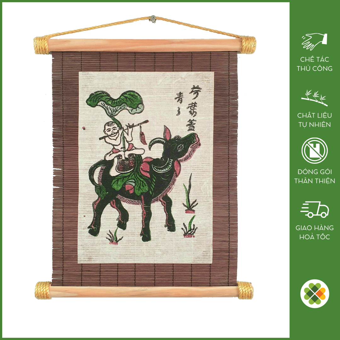 Chăn trâu thổi sáo - Tranh dân gian Đông Hồ