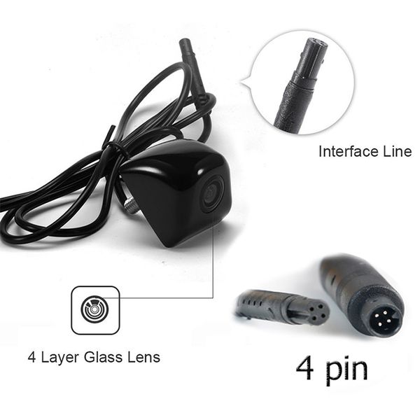 Camera lùi đán lái theo vô lăng chuẩn HD- Màu đen