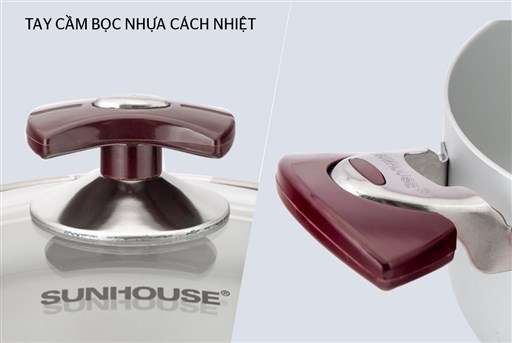 BỘ NỒI ANOD SUNHOUSE SH6633EB - 3 món