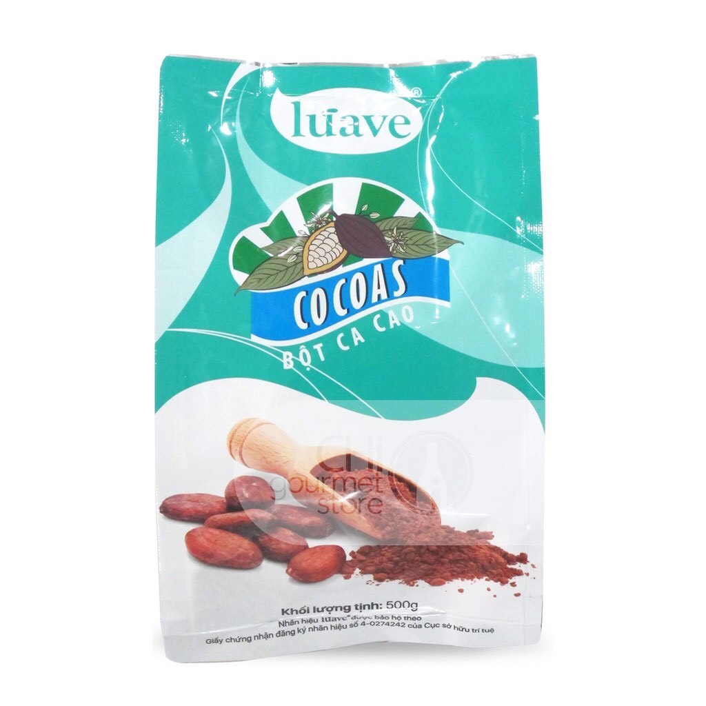 Bột Cacao Luave Nguyên Chất Gói 500gr/ Cocoas Luave 500Gr