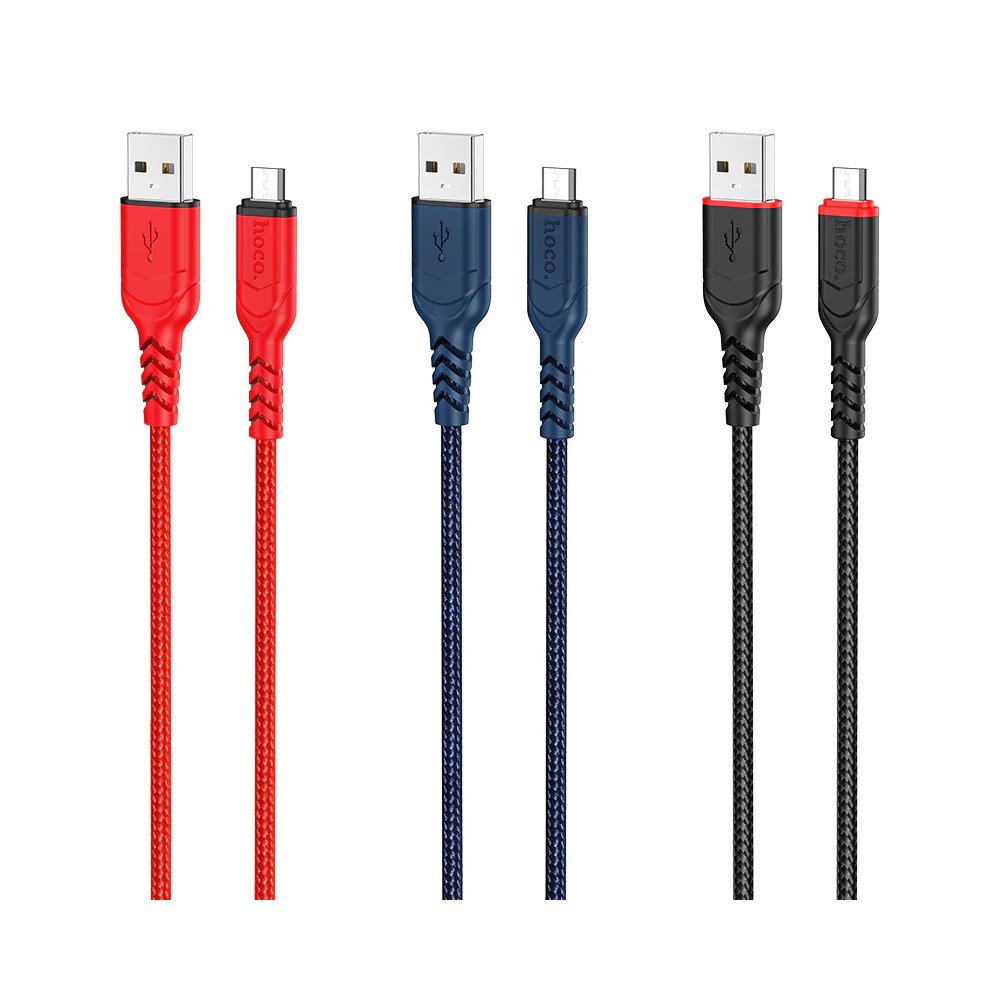 Cáp sạc nhanh 2.4A Hoco X59 chân Micro dây dù siêu bền dài 1M cho Android