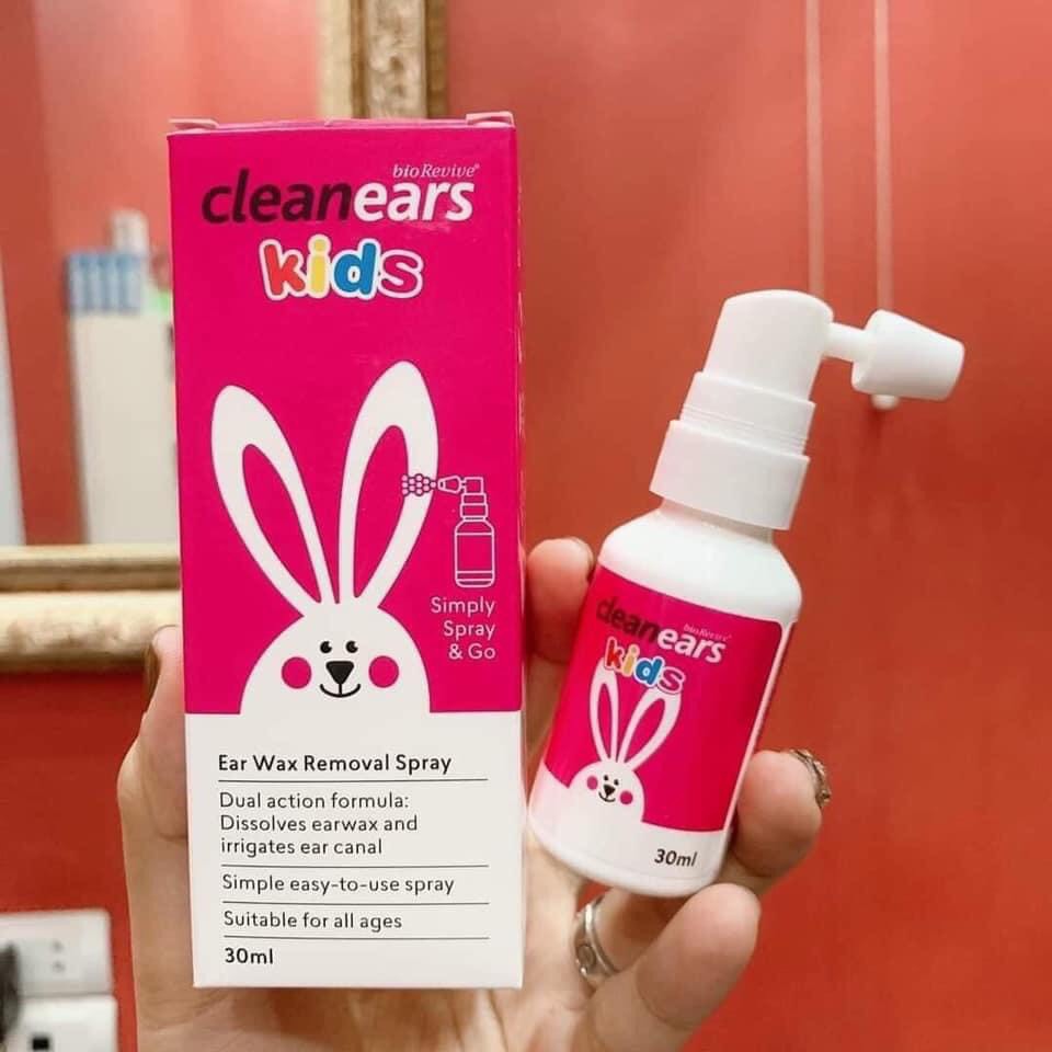 [Date new] Xịt Tan Ráy Tai Cho Bé Cleanears Kids 30ml