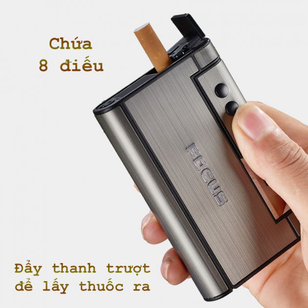 Hộp Quẹt Bật Lửa Focus 2 Trong 1 Cao Cấp