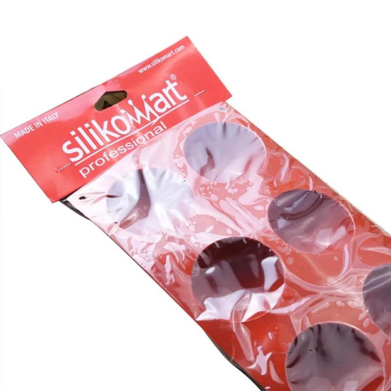 SN Silicone Dòng Ý Silikomart 6 THẬM CHÍ Bán Nguyệt Cầu Bánh Mousse Bánh Nướng Silicone Bộ Tạo Khuôn Hình