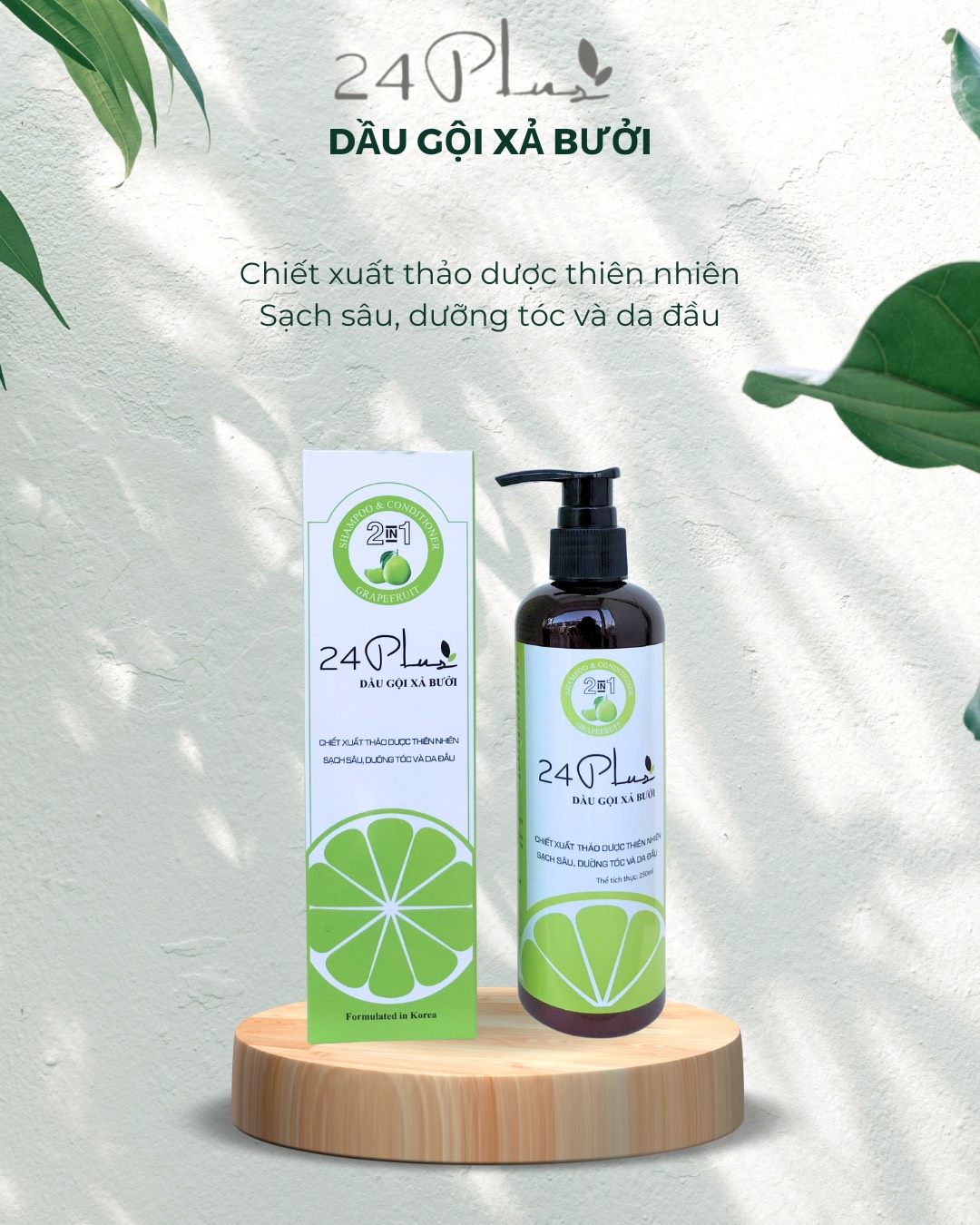 24PLUS - DẦU GỘI XẢ BƯỞI