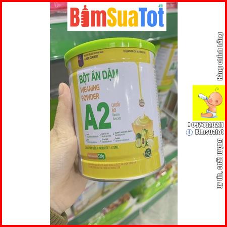 Bột ăn dặm A2 đủ vị cho bé từ 4 tháng hộp 320g
