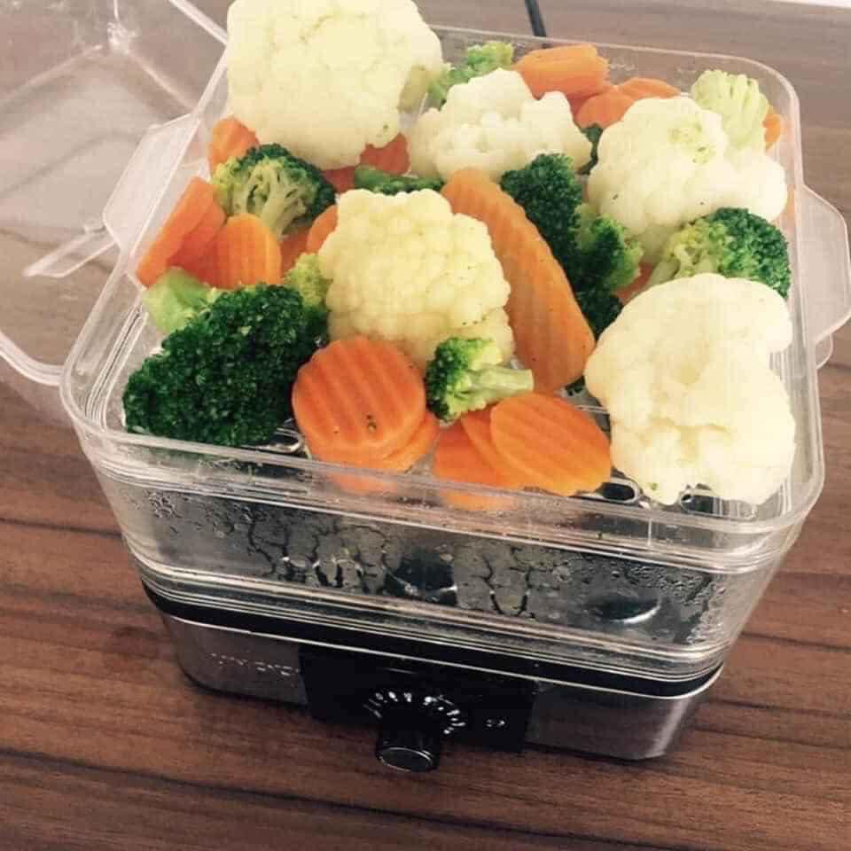 Nồi hấp điện 2 tầng mini
