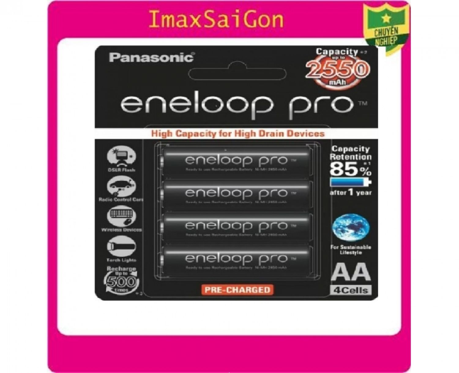 PIN AA PANASONIC ENELOOP PRO 2550MAH