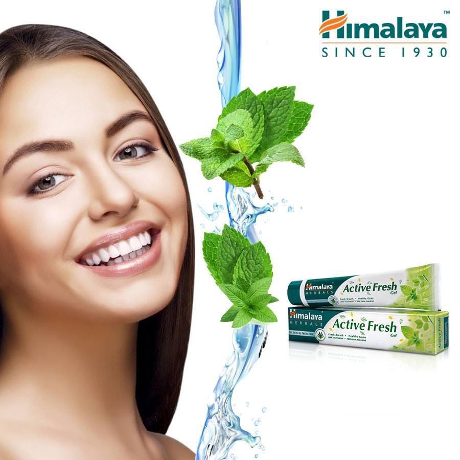 Kem đáng răng Himalaya Thơm miệng bảo vệ răng lợi Active Fresh