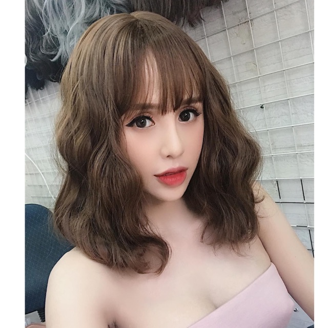Tóc giả xù lỡ ❤️FREESHIP❤️ tóc giả cả đầu xù lỡ