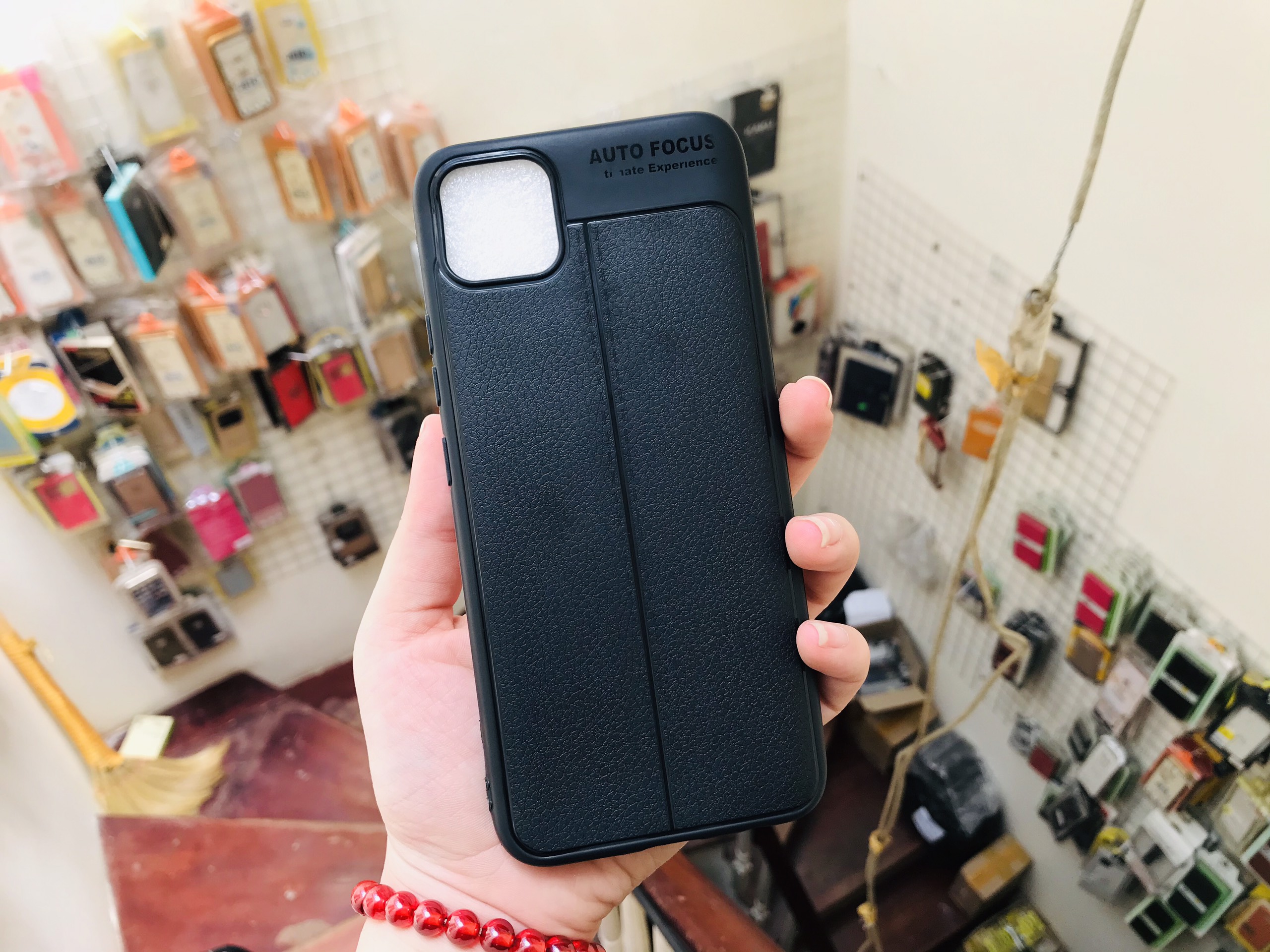 Ốp dẻo giả da đen cho REALME C11