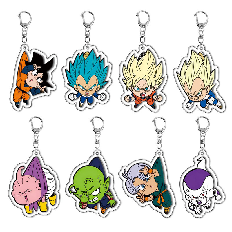 [14 mẫu] Móc khóa mica anime Dragon Ball (Hình in ép giữa 2 mặt mica) [T69 Shop]