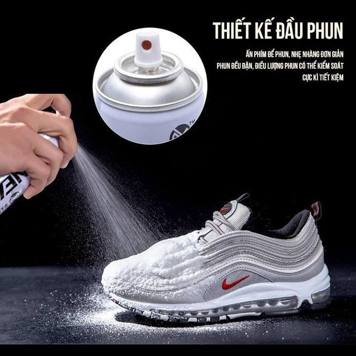 Chai tẩy trắng giày sneaker chai xịt vệ sinh giày sneaker cao cấp bình xịt trắng giày - dụng cụ vệ sinh giày làm trắng giày cao cấp