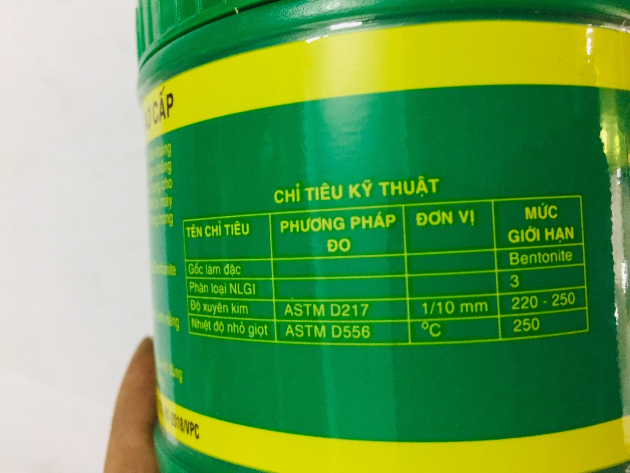 Mỡ bò chịu nhiệt Litol 400g/1hộp