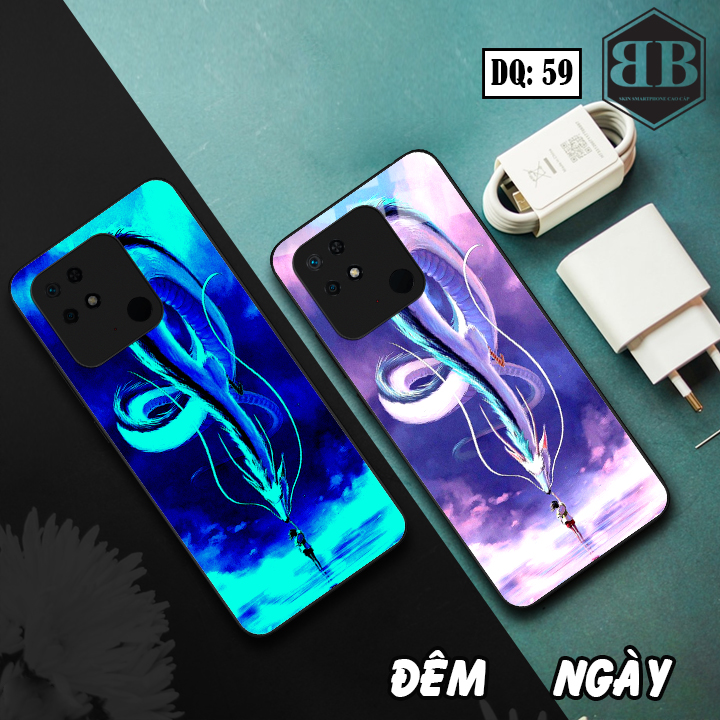 Ốp lưng kính Dạ Quang Xiaomi Redmi 10C phát sáng trong đêm giảm giá sốc