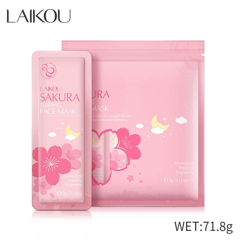 Bịch 15 gói Sleeping Mask LAIKOU Hoa Anh Đào Sakura