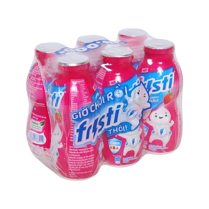 Lốc 6 chai sữa fristi 80ml - 4 vị