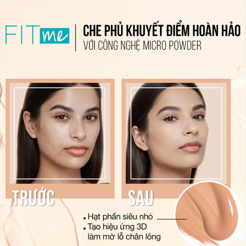 Kem Nền Maybelline Fit Me Matte + Poreless (30ml)