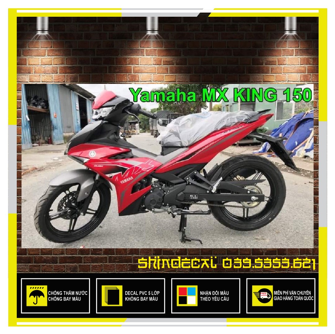 FREESHIP-- TEM RỜI EXCITER 150 MX DÁN XE ĐỎ