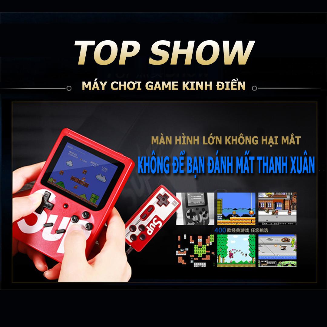 MÁY CHƠI GAME 4 NÚT CẦM TAY SUP GAME BOX 400 IN 1 PLUS