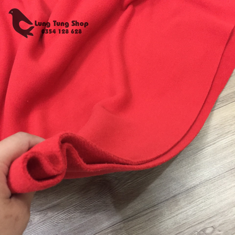 Chăn nỉ văn phòng màu đỏ - chăn mền cá nhân ( loại dày )