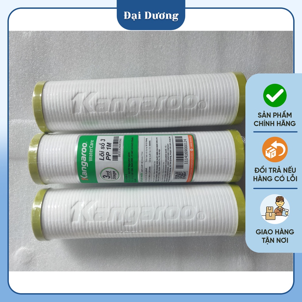 Bộ 3 lõi lọc thô Kangaroo số 1,2,3