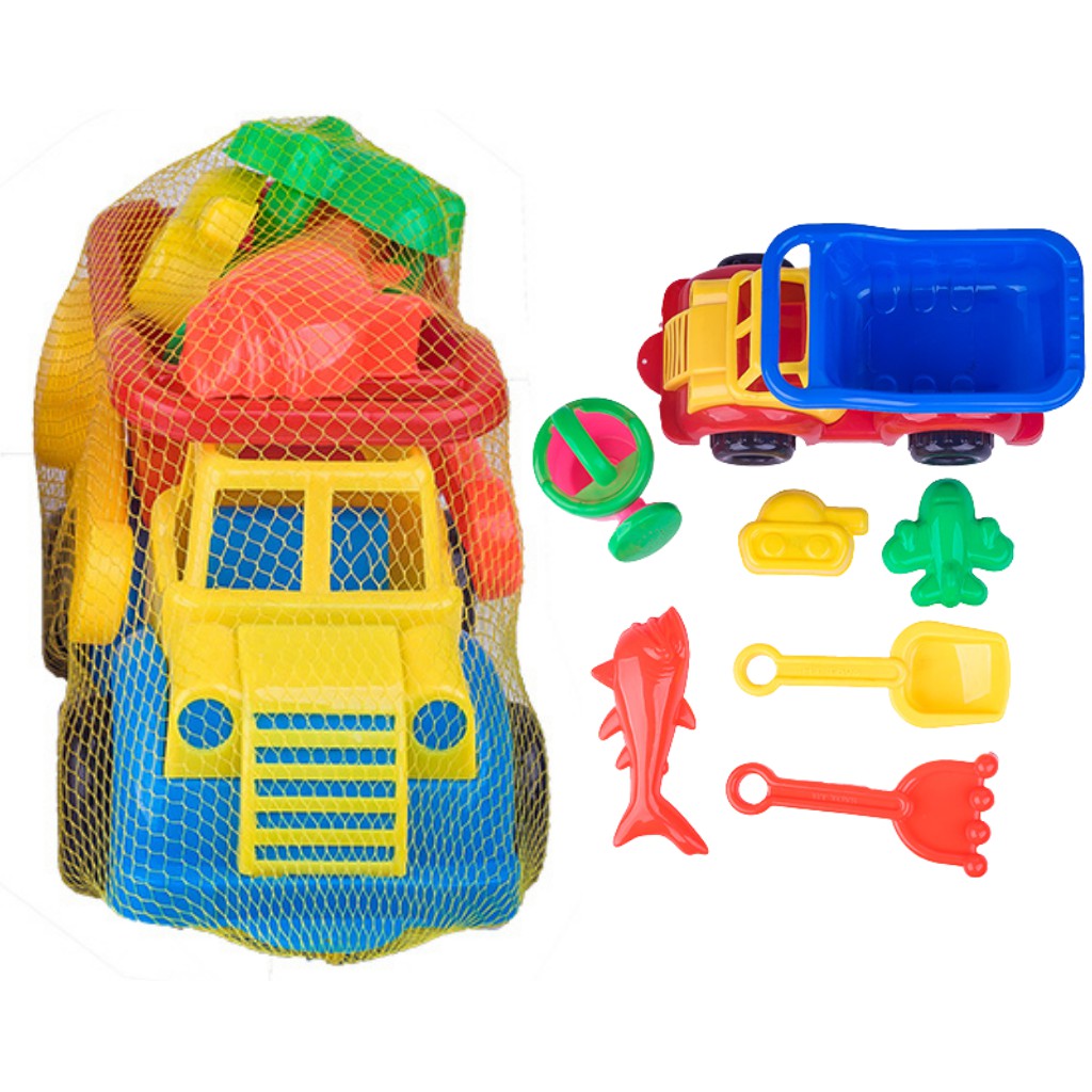 Đồ chơi đi biển xe ben xúc cát HT336