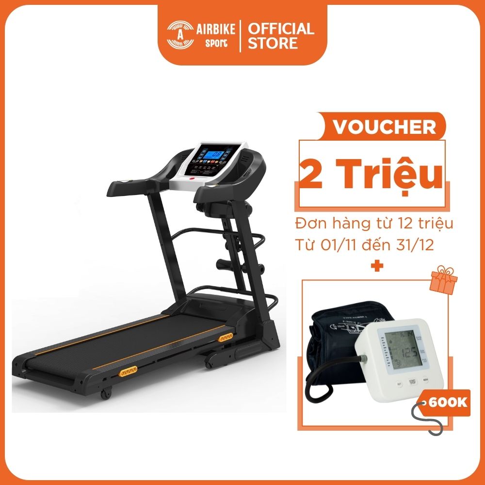 Máy chạy bộ thể dục trong nhà cao cấp Airbike Sport - Hàng chính hãng