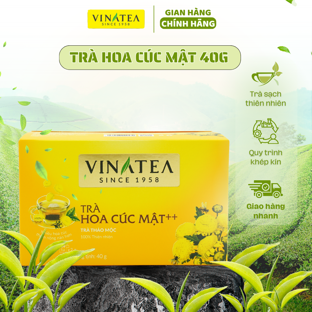 TRÀ VINATEA HOA CÚC MẬT ++ TÚI LỌC 40G