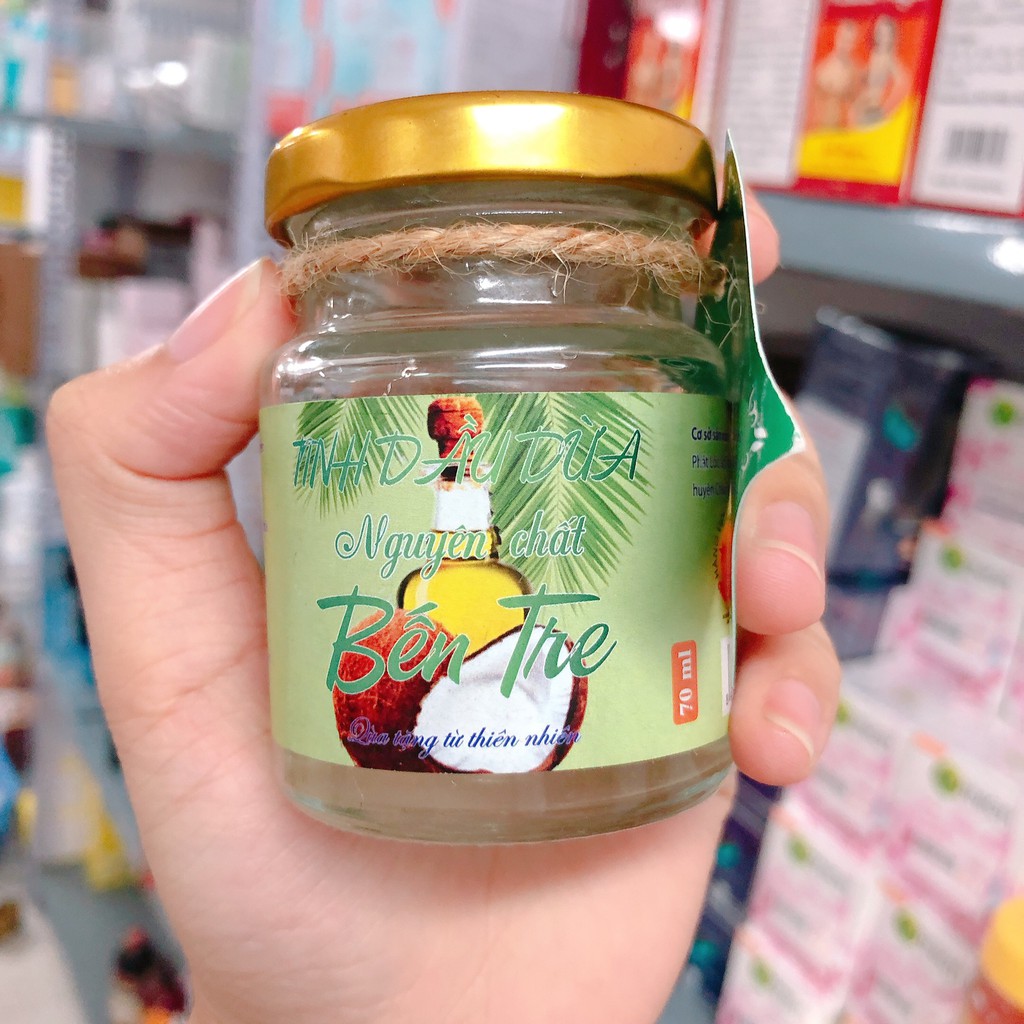 TINH DẦU DỪA BẾN TRE NGUYÊN CHẤT LỌ 70ML