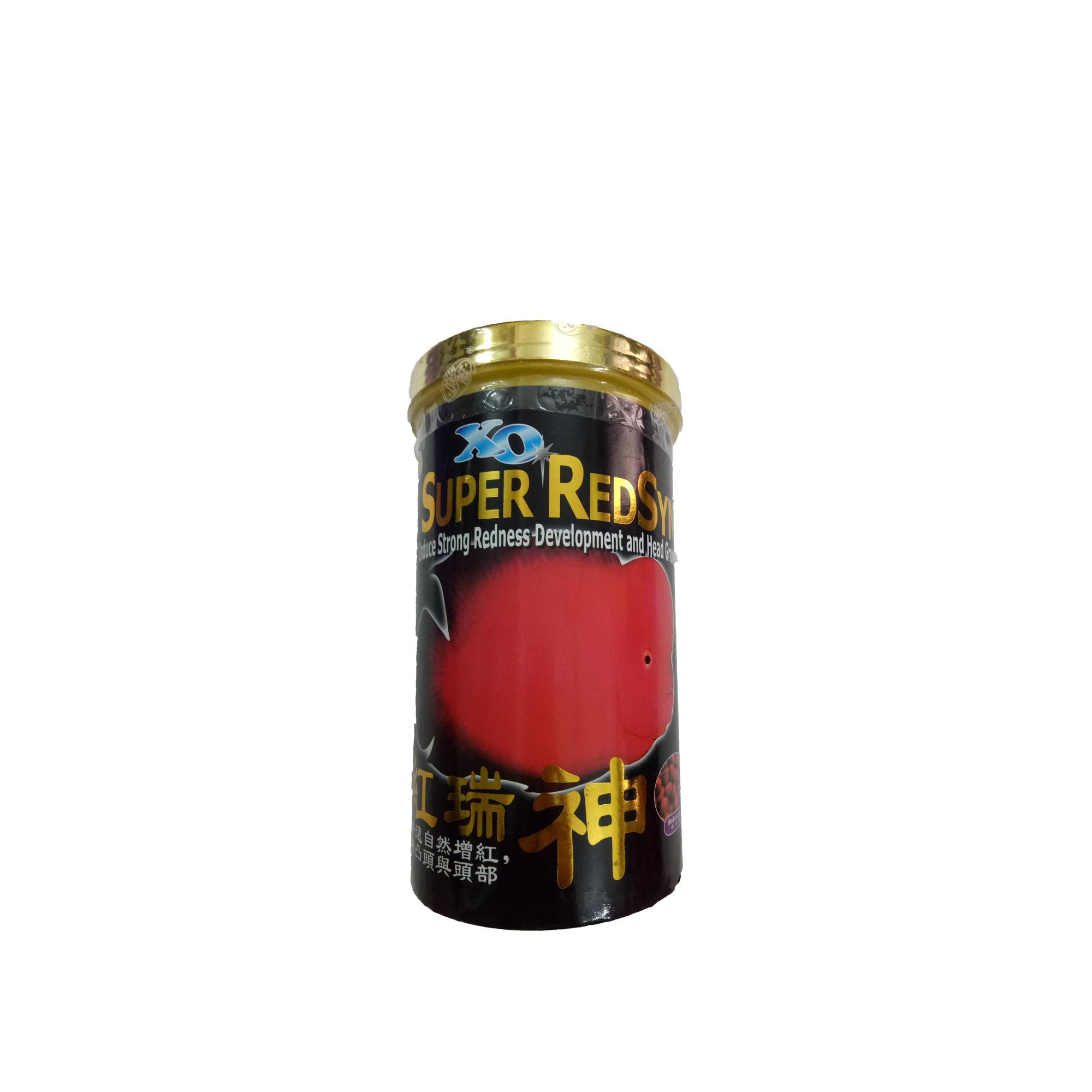 Thức Ăn Cá La Hán Giúp Lên Đầu XO Super RedSyn Hũ Đen Nhỏ 120g - Cám Cá Cảnh La Hán Cao Cấp