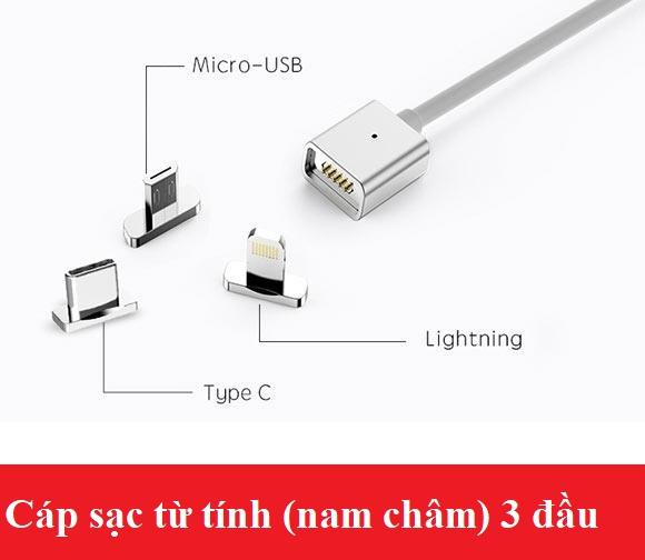 Adroid / Ios / Type-C 3-Head Magnetic Charging Cable