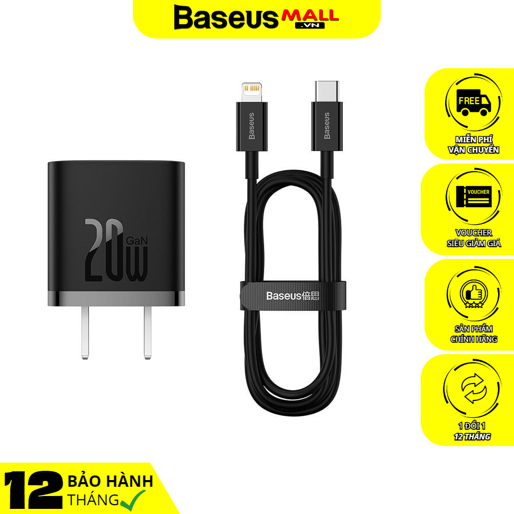 Bộ sạc nhanh 65W Baseus Gan5 Pro Fast Charger 2CU MixASale