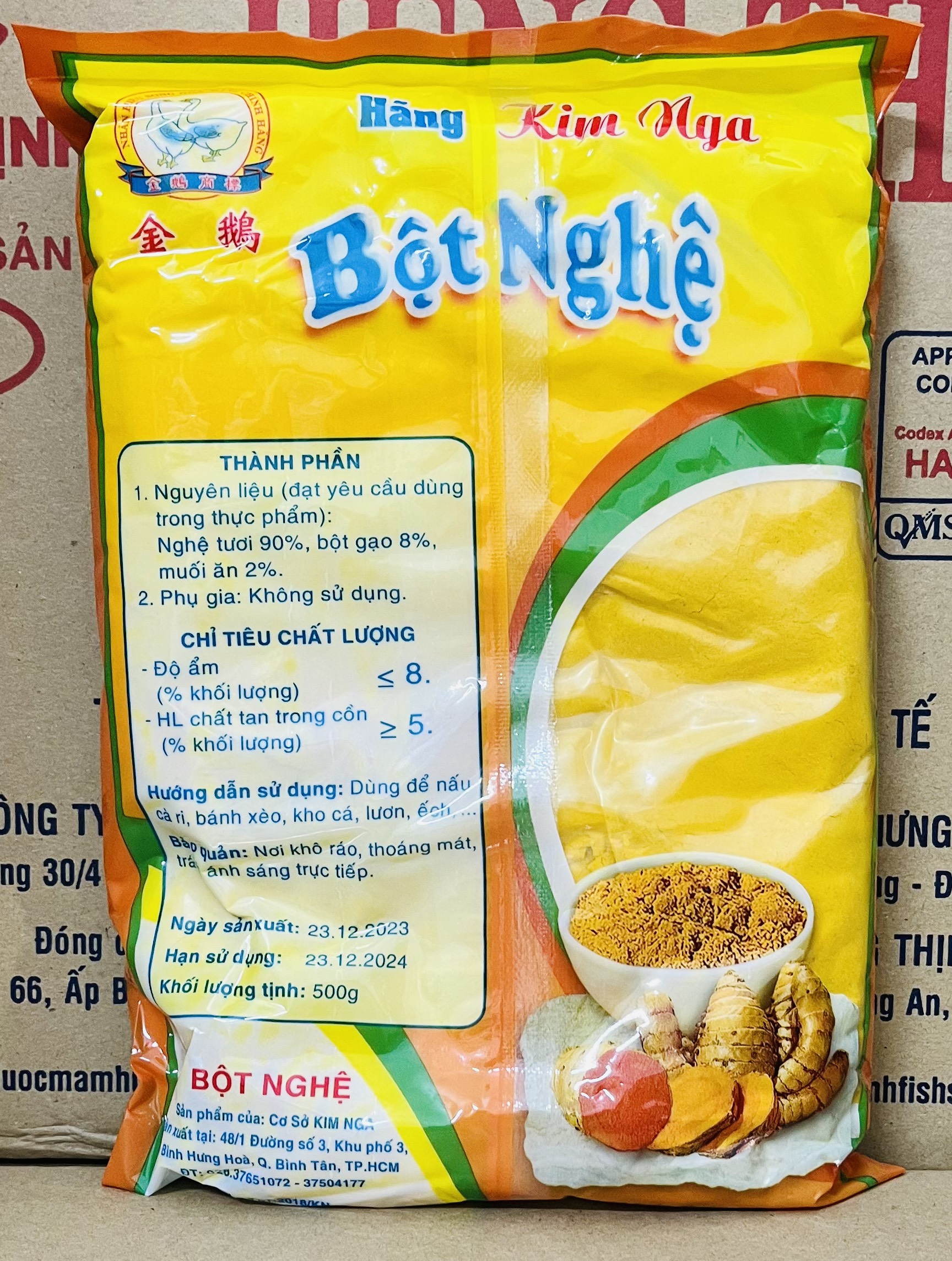 Bột Nghệ/Bột Tỏi Kim Nga gói (500g)