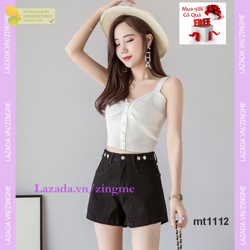 Quần Sooc phối Khuy Lưng Mt1112 zingme cá tính