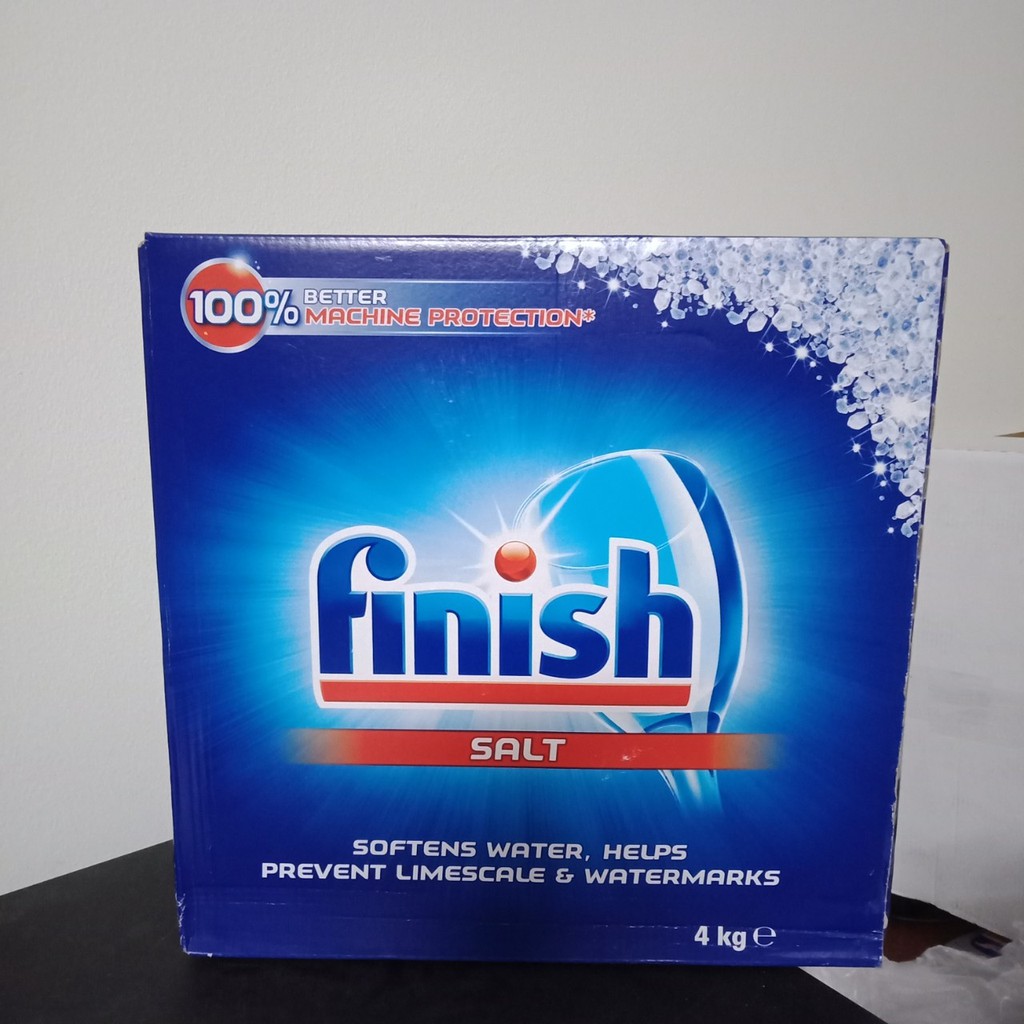 Muối rửa bát Finish 4.0 kg dùng cho Máy rửa bát chén xuất xứ Châu âu
